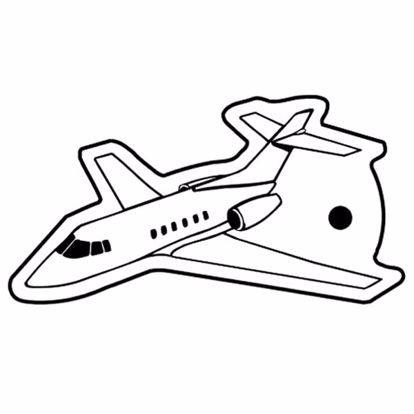 Key Tag - Private Jet Plane - Spot Color