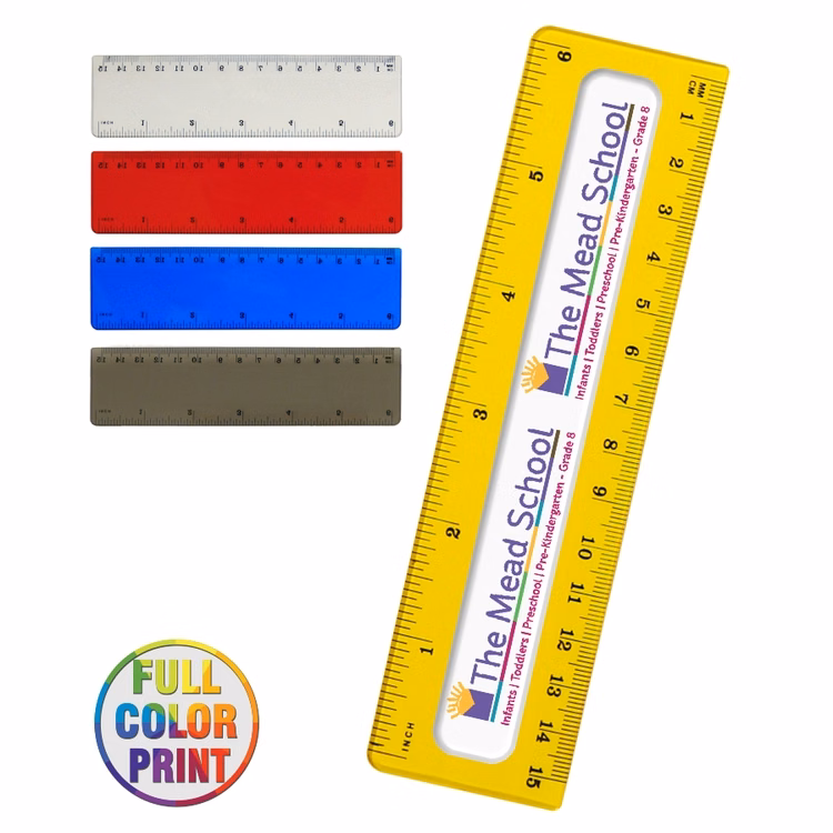 Translucent 6" Ruler - Full Color Print