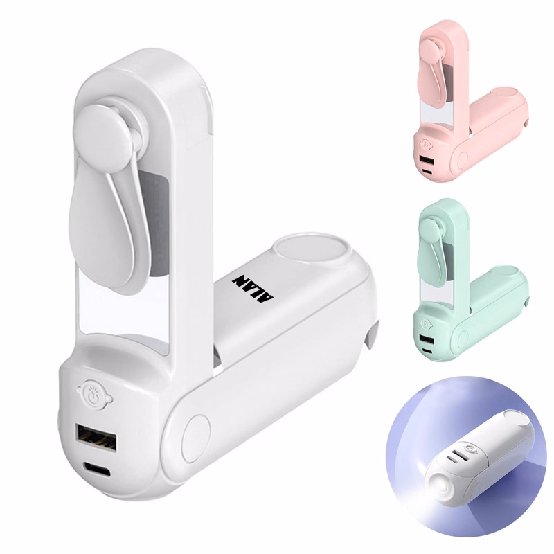 POWER BANK W/ FAN & FLASHLIGHT