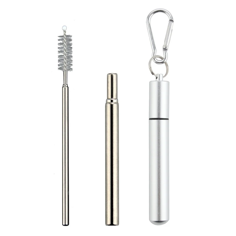 Collapsible Portable Metal Straw 1