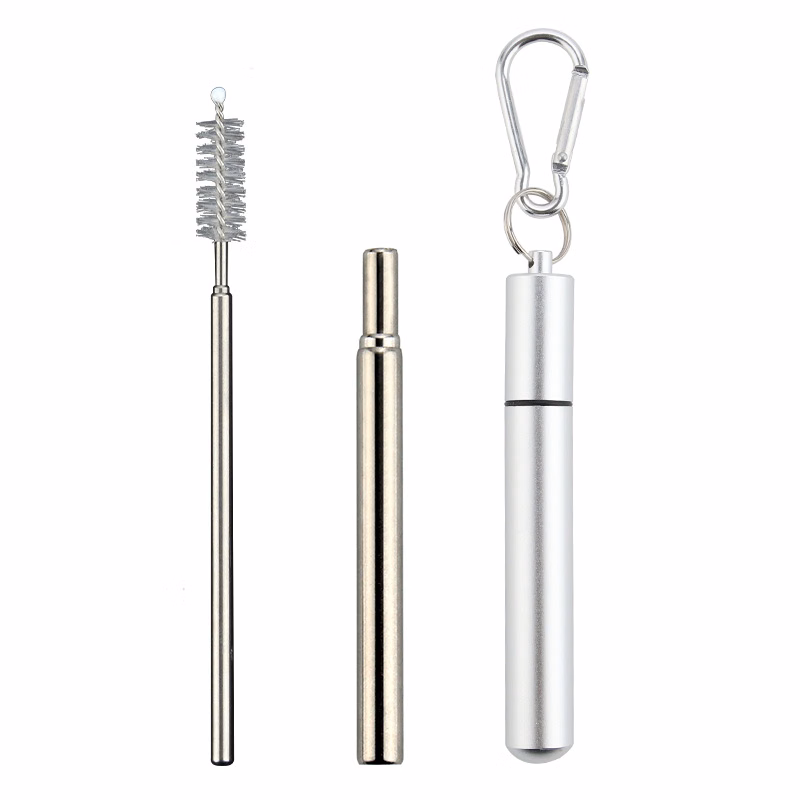 Collapsible Portable Metal Straw