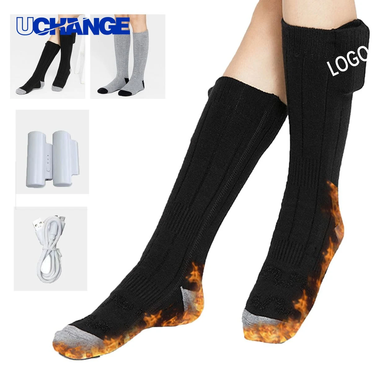 Rechargeable Heated Cotton Socks 1