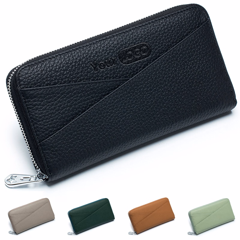Genuine Leather Stylish accordion card pocket wallet
