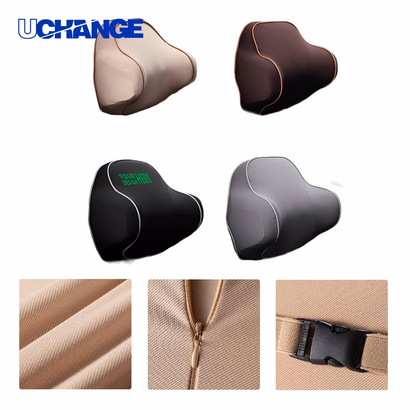 Custom Logo Memory Foam Car Neck Support Pillow for Travel