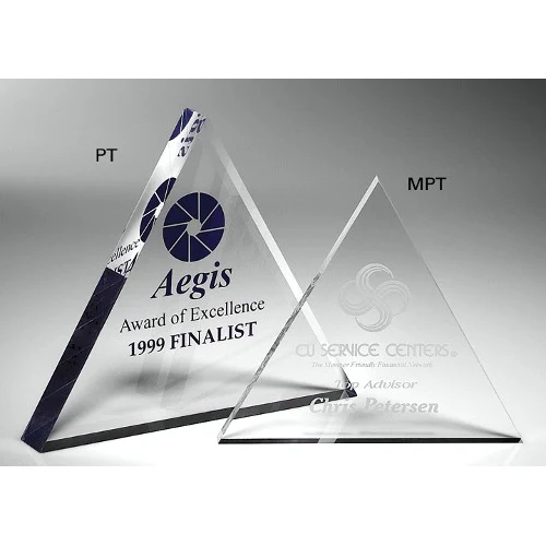 Triangle Paperweight Acrylic Award 1