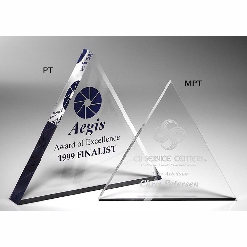 Triangle Paperweight Acrylic Award