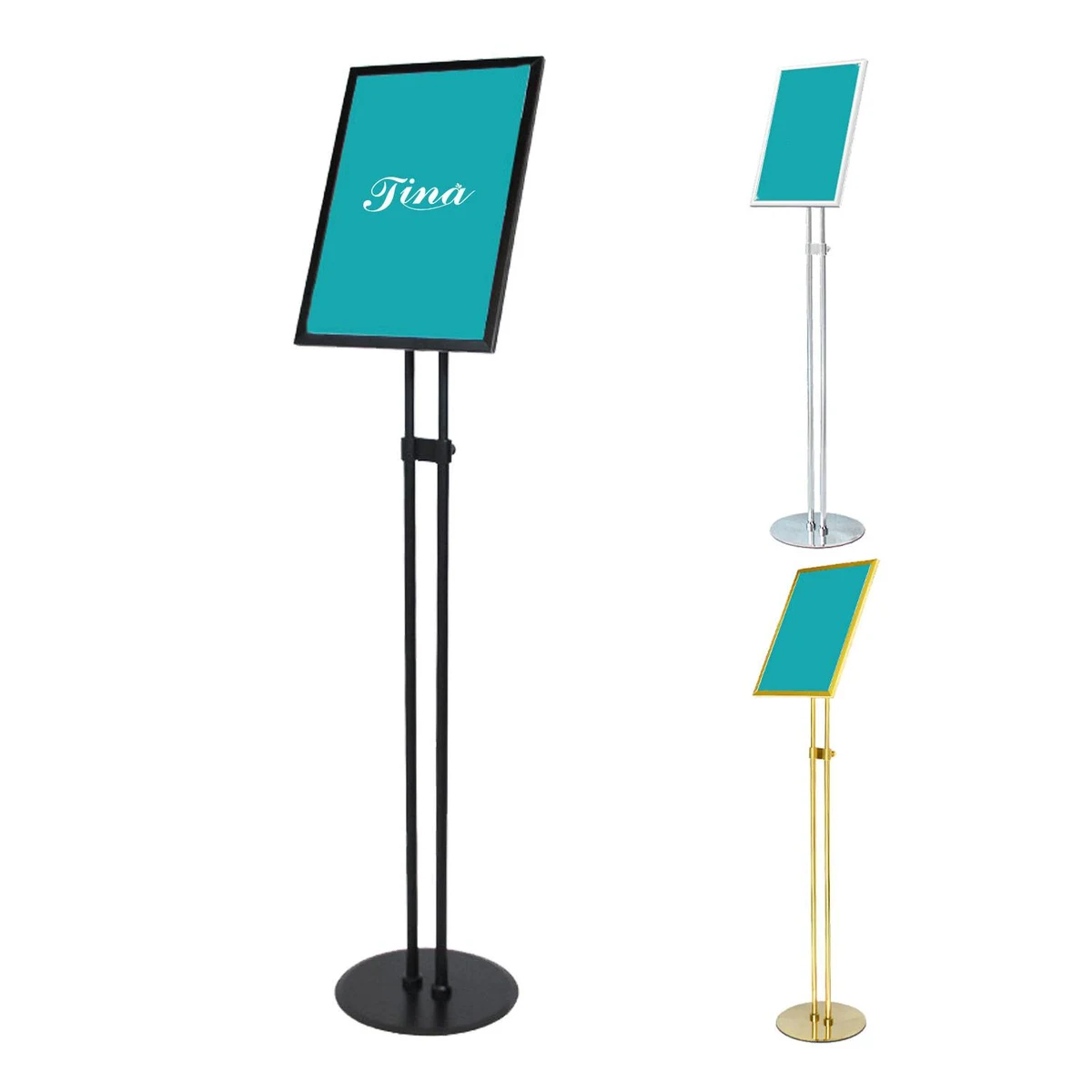 A4 Aluminium Alloy Double Pole Display Stand 1