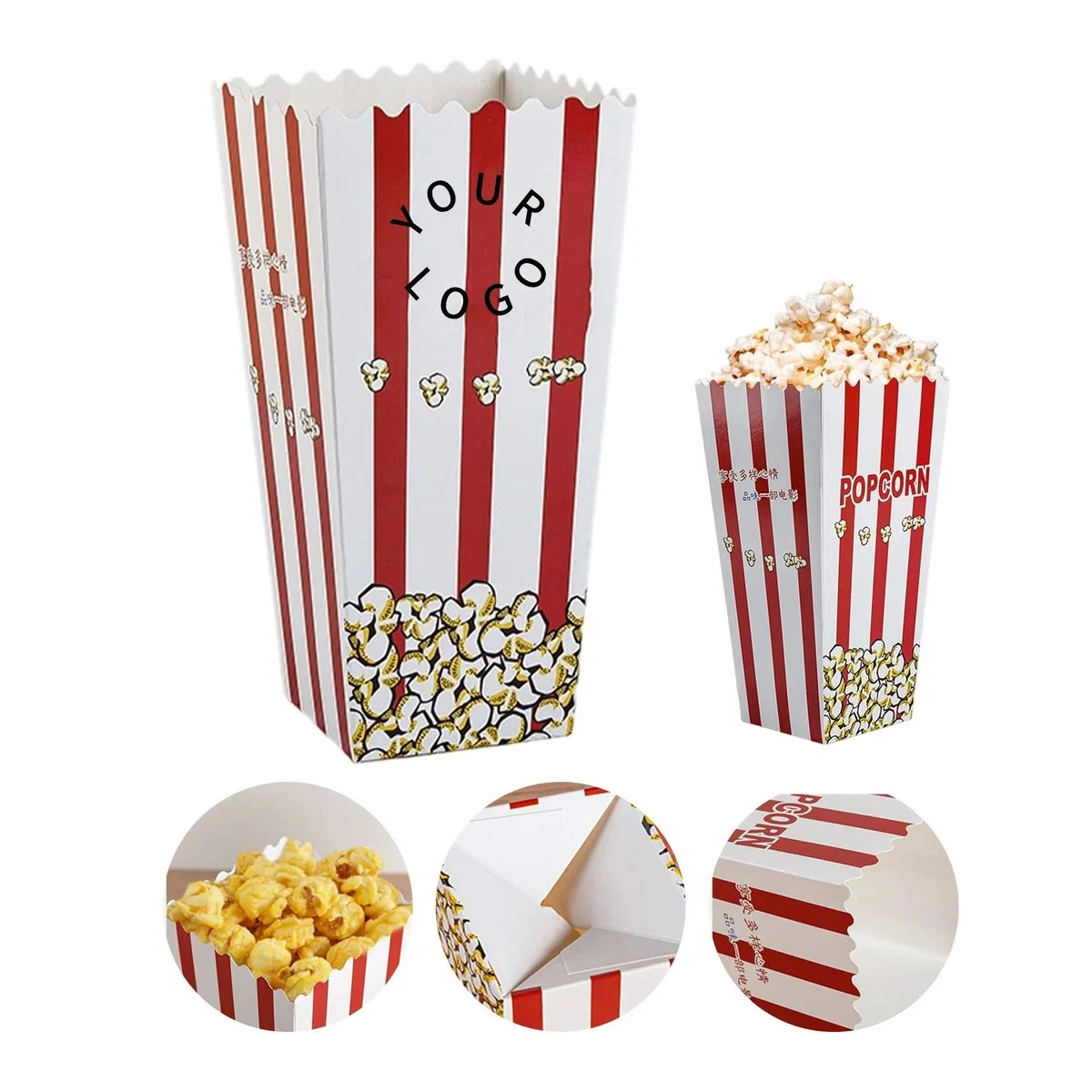 46oz Popcorn Bucket Made of Paperboard with Grease-Resistant Coating 1