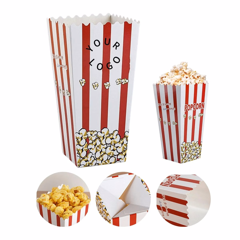 46oz Popcorn Bucket Made of Paperboard with Grease-Resistant Coating