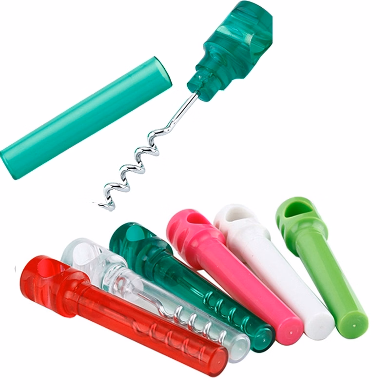 Round Wine Cork Screw Opener