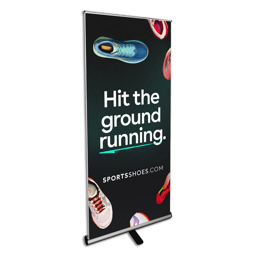 31.5" Retractable Banner Stand with Custom Graphic 1