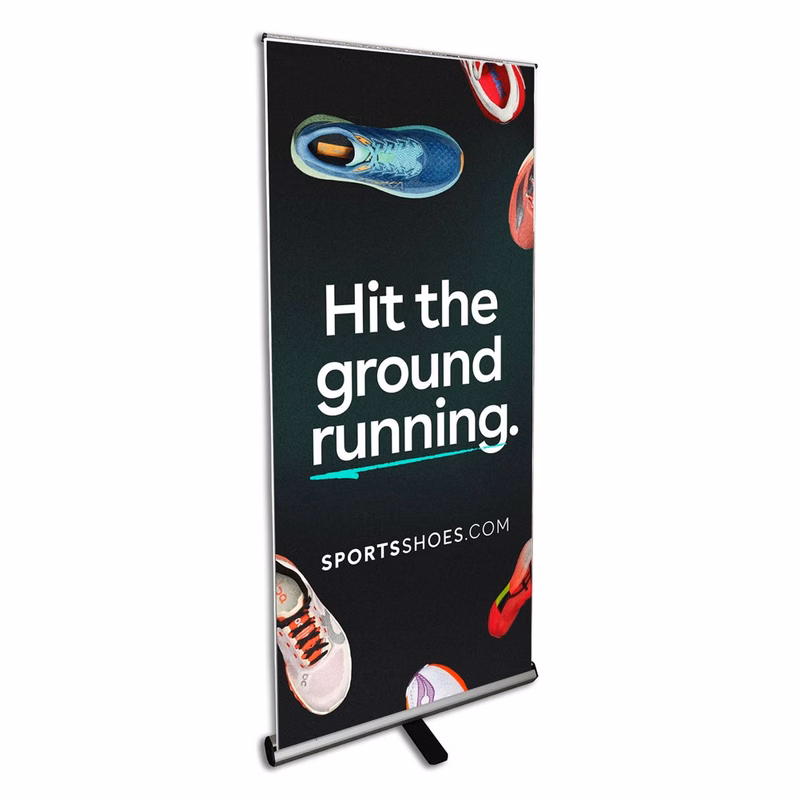 31.5" Retractable Banner Stand with Custom Graphic