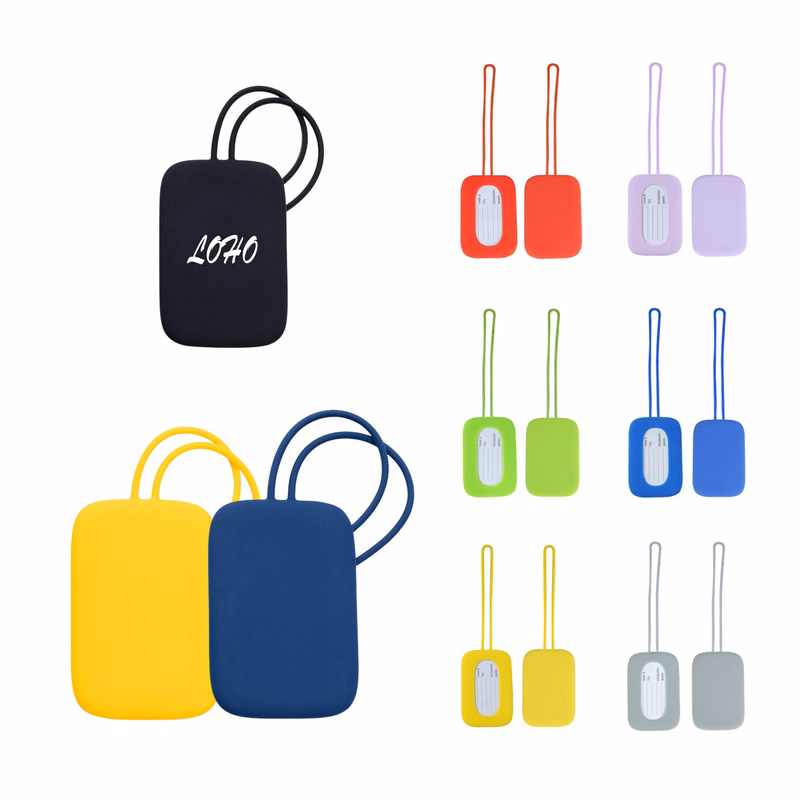 Silicone Luggage Tag With Business Card