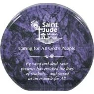 4" Purple Marble Aurora Acrylic Award 1