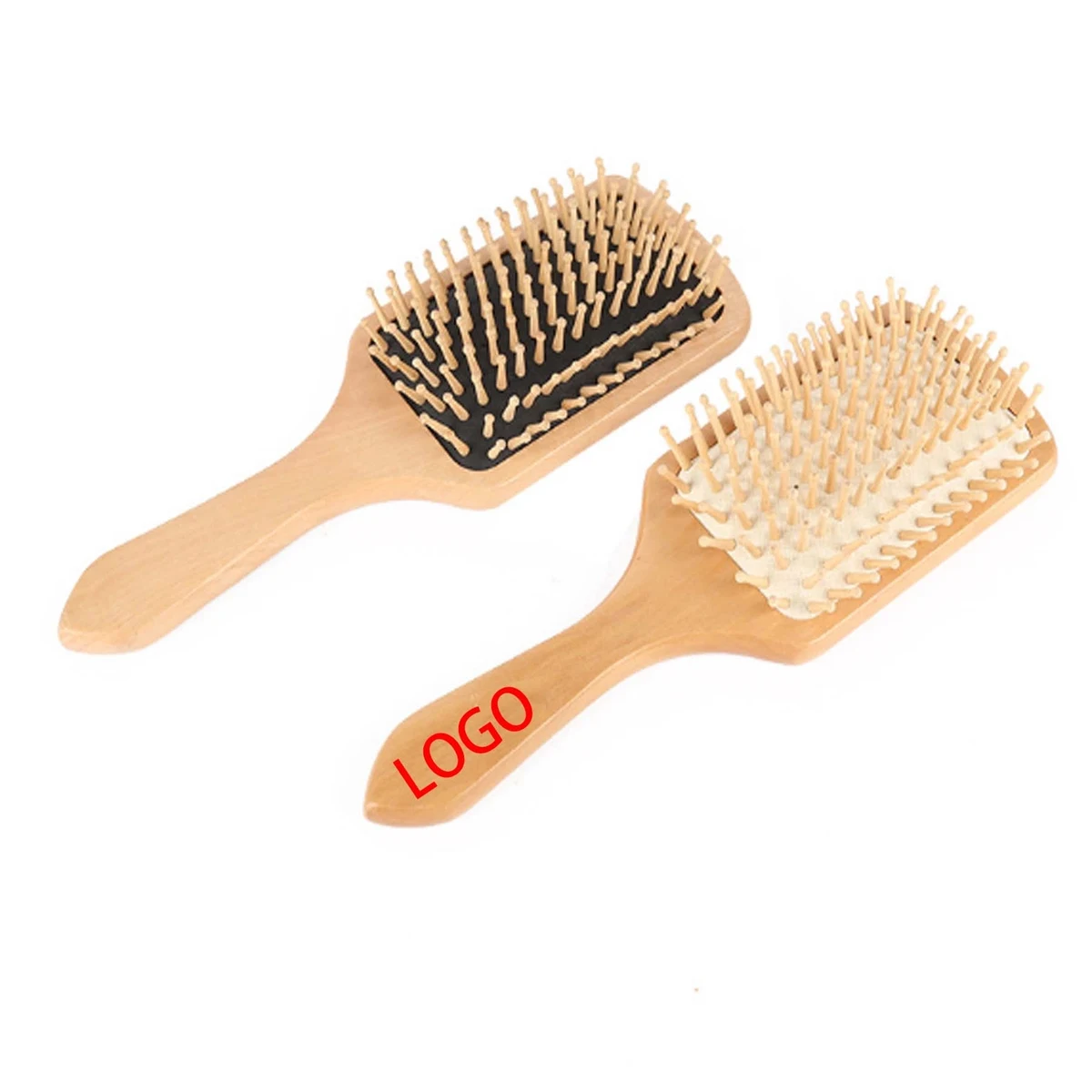 Wooden handle massage comb 1