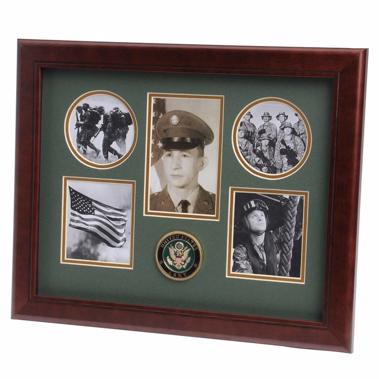 U.S. Army Medallion 5 Picture Collage Frame