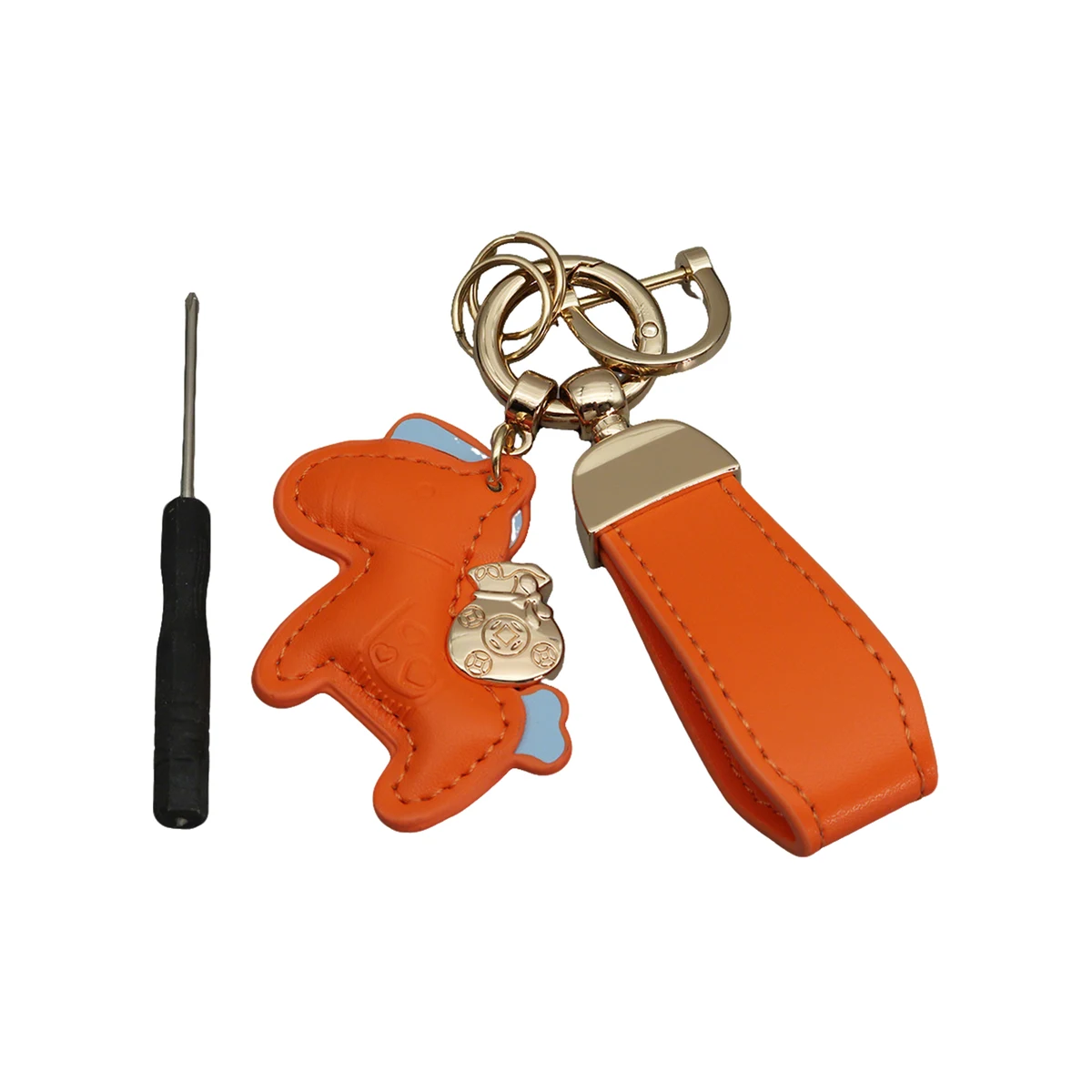 Polyurethane Pony Figure Key Ring With Strap 6.7" Length 1