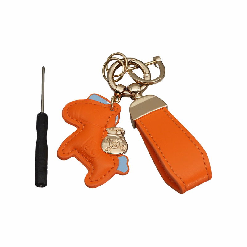Polyurethane Pony Figure Key Ring With Strap 6.7" Length