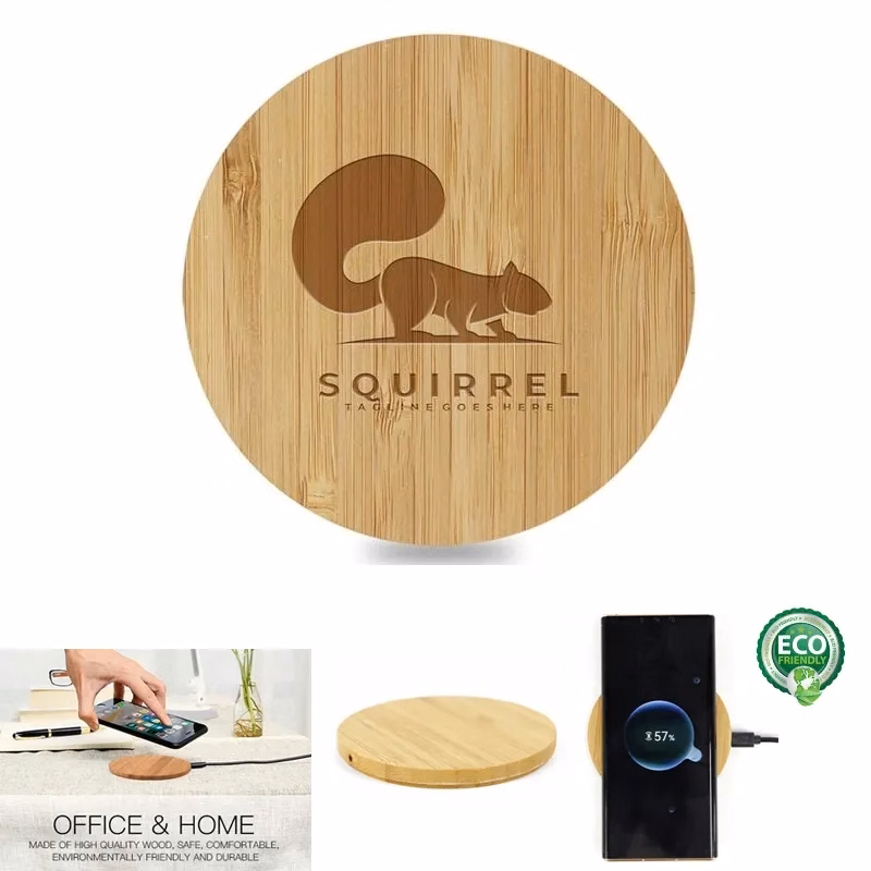 15W Bamboo Eco-Friendly Wireless Charger