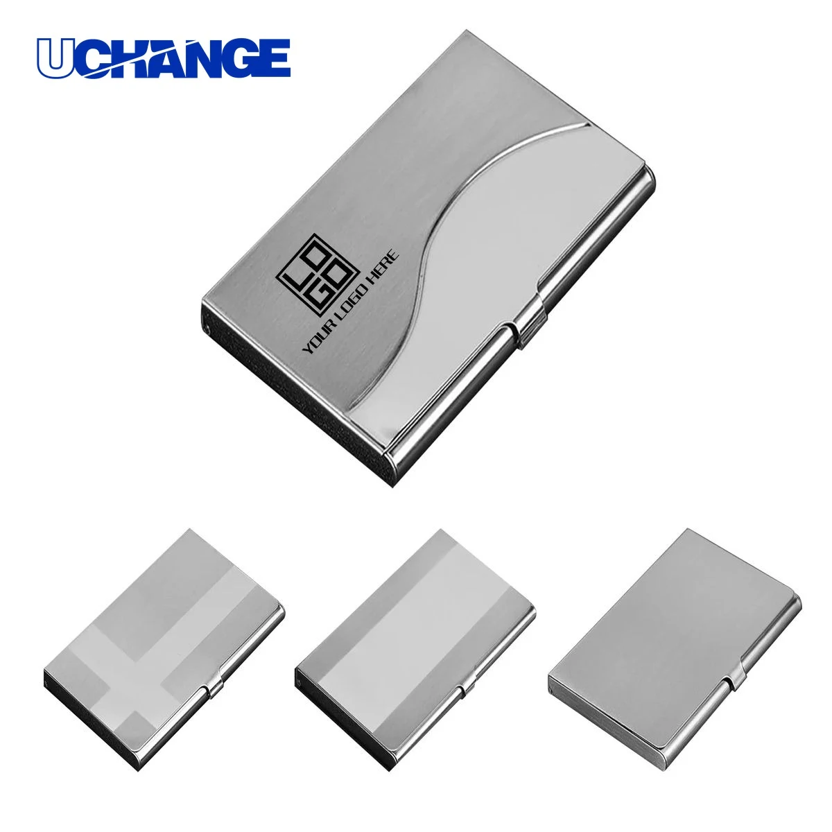 Stainless Steel Mirrored Business Card Holder 1