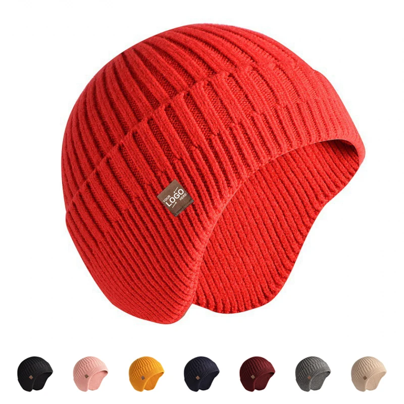 Fashionable Multi Toned Knitted Warm Beanie Hat 1