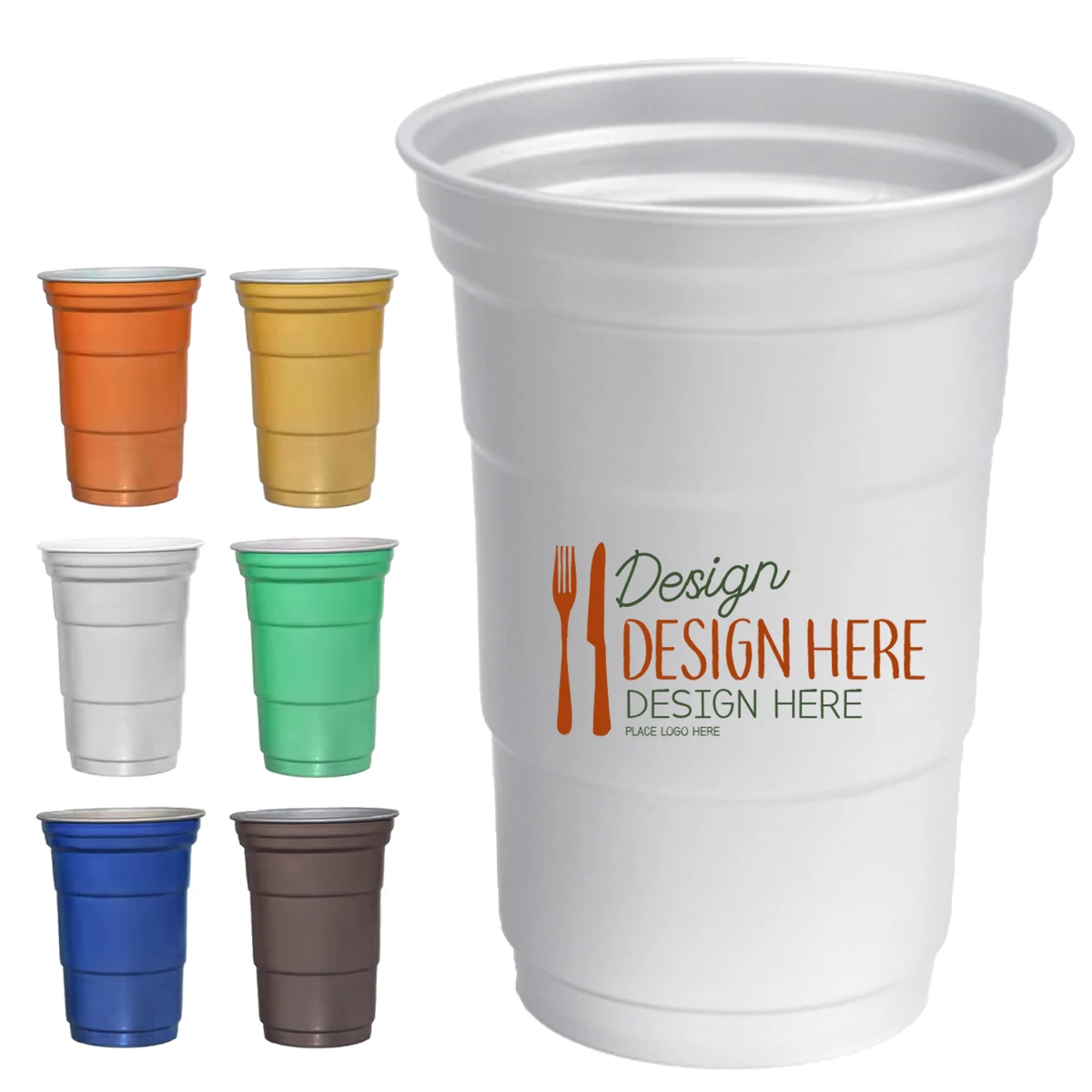 15oz Aluminum Beer Cup Available in 6 Colors 1
