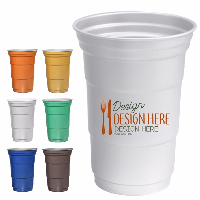 15oz Aluminum Beer Cup Available in 6 Colors
