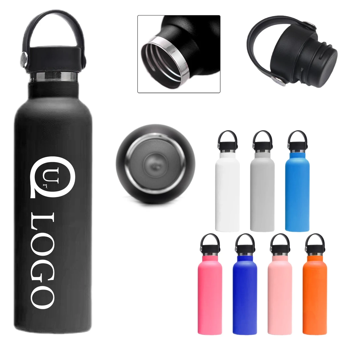 34 Oz Insulation Water Bottle, custom water bottle with logo imprint 1