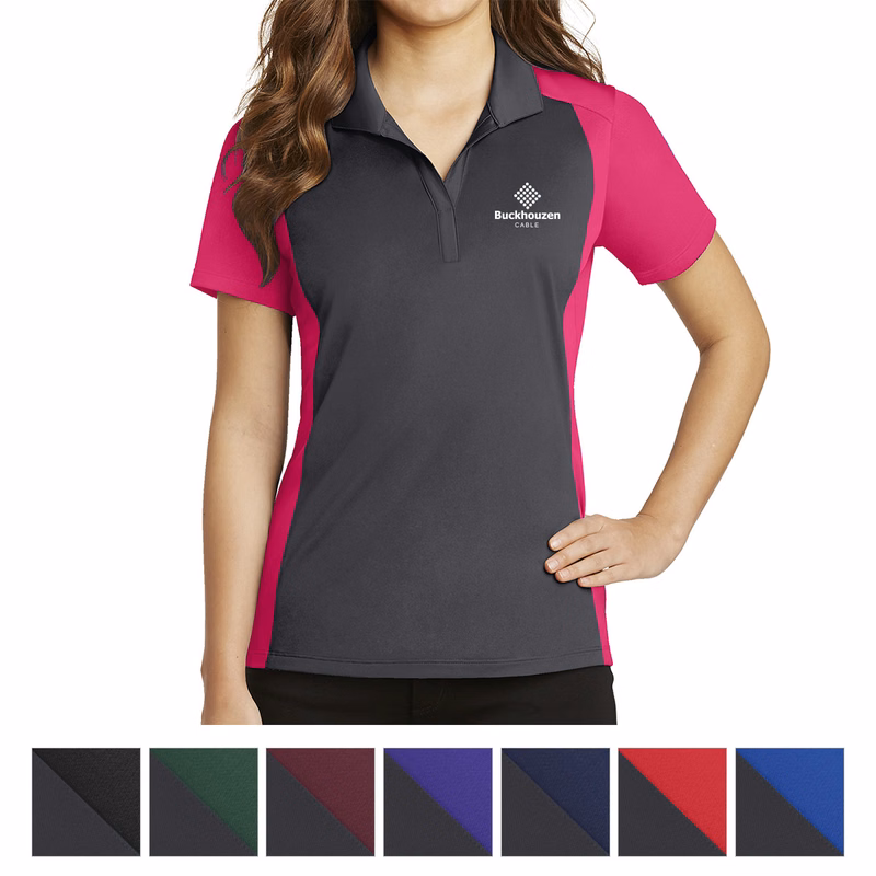 Sport-Tek® Ladies' Colorblock Micropiqué Sport-Wick® Polo