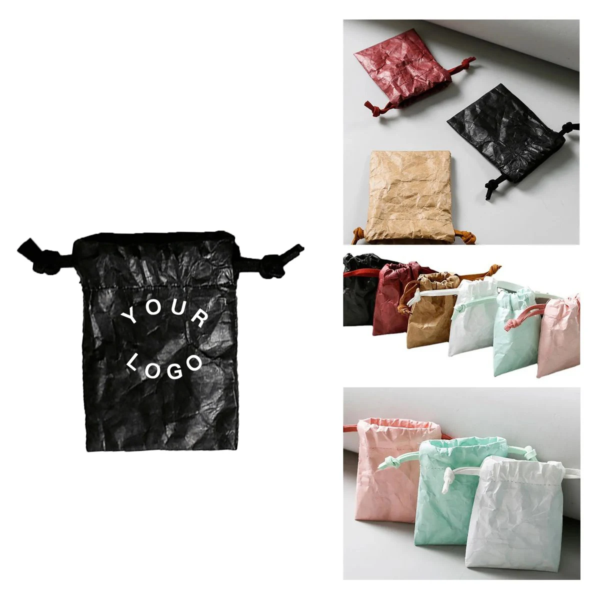 Durable Tyvek Drawstring Bag for Accessories 1