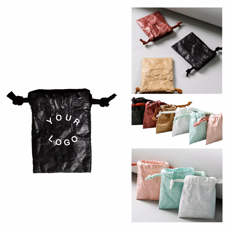 Durable Tyvek Drawstring Bag for Accessories