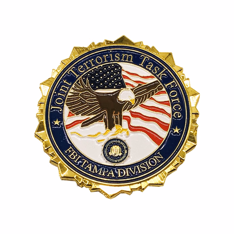 2.25" Zinc 4 Colors 2 Sided Challenge Coins