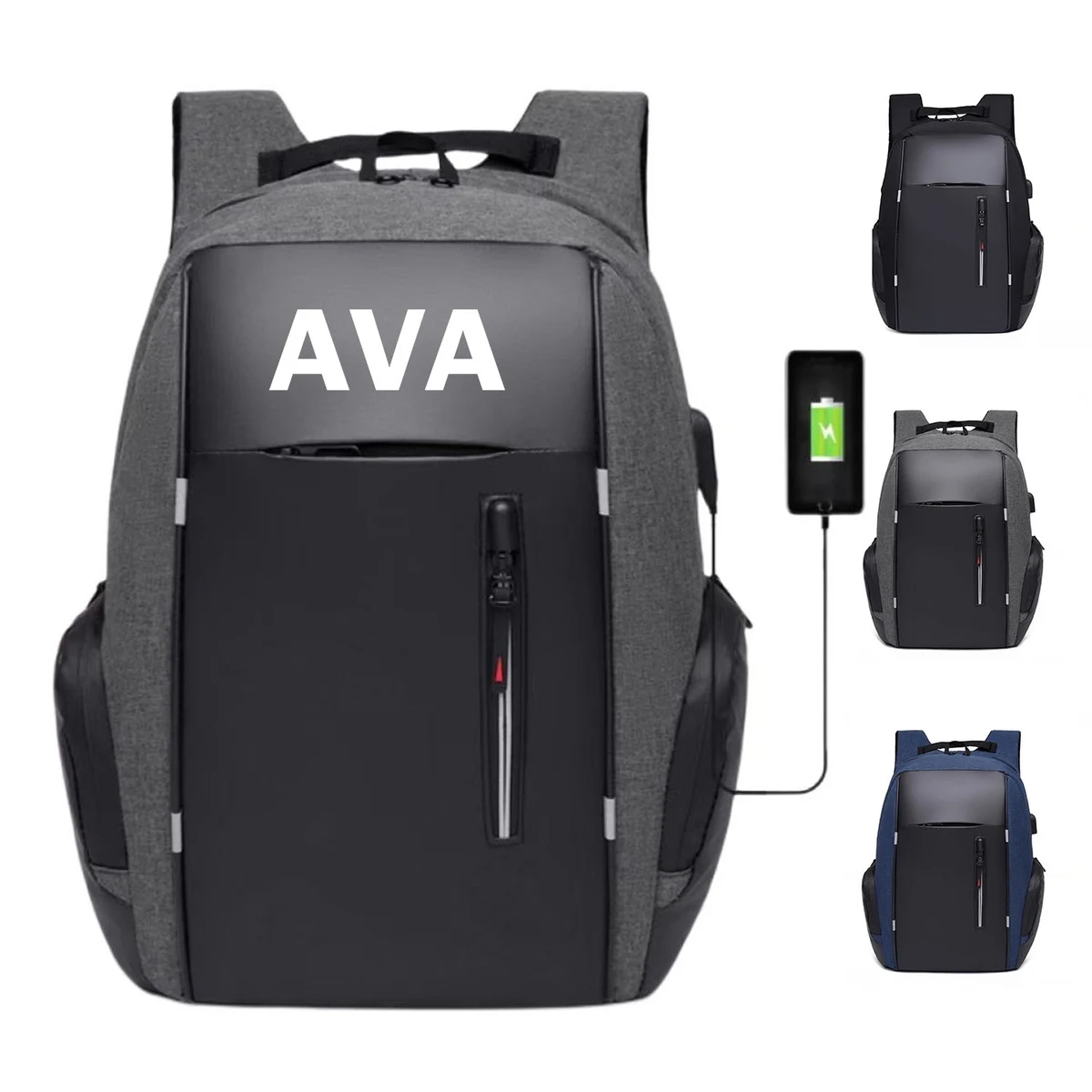 Men'S Business Oxford Cloth Laptop Backpack 1
