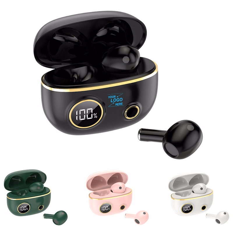 Bluetooth Wireless Earbuds w/Pill Shaped Charging Case