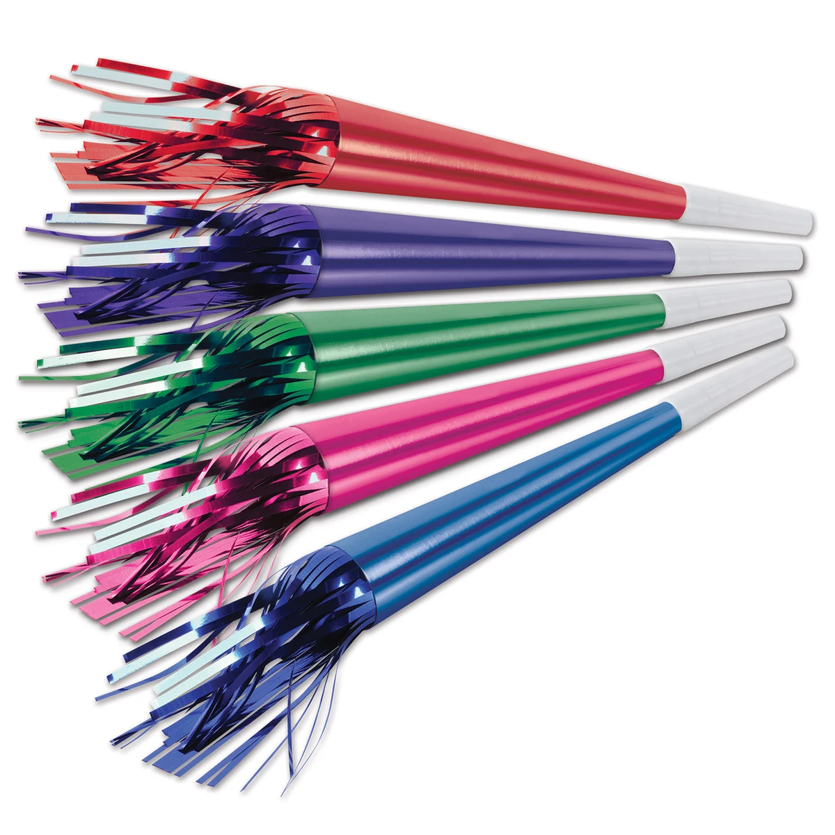 Foil Party Horns w/ Tassel Assortment 1