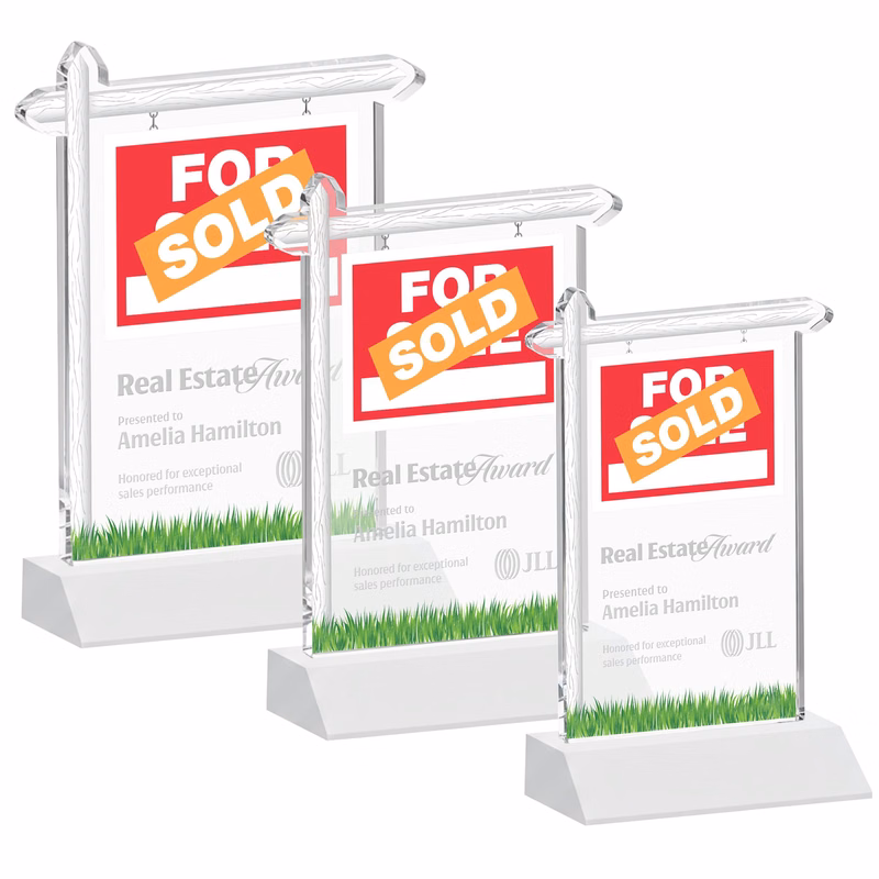 Real Estate Award - White