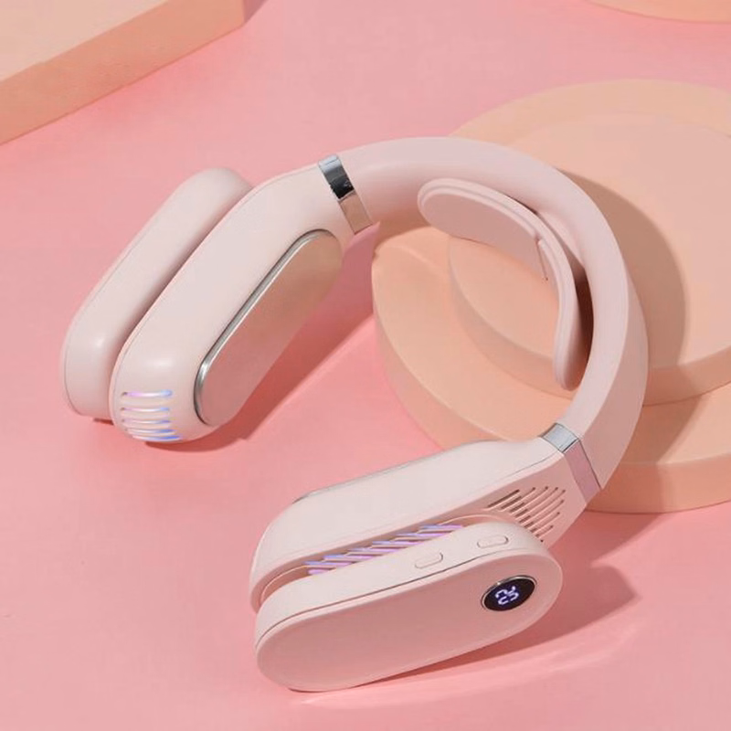 2 in 1 Wearable Neckband Fan With Warm Heater