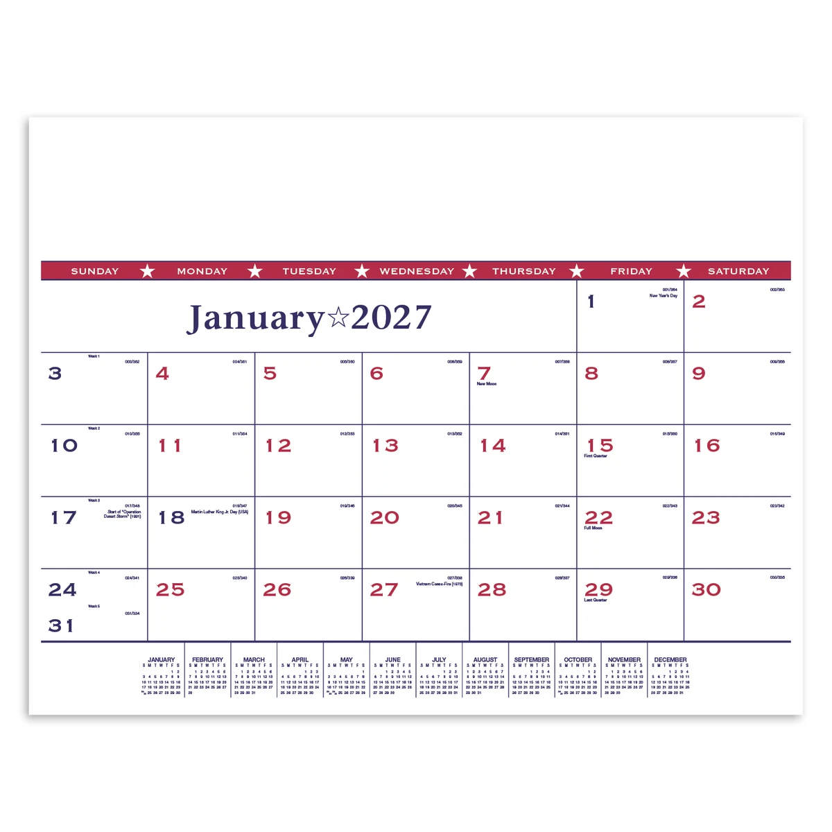 Triumph® Calendars Patriotic Desk Pad 1