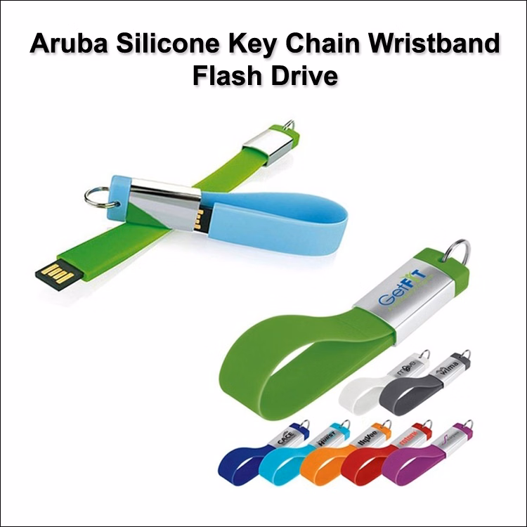 Aruba Silicone Wristband Flash Drive / USB - 1GB