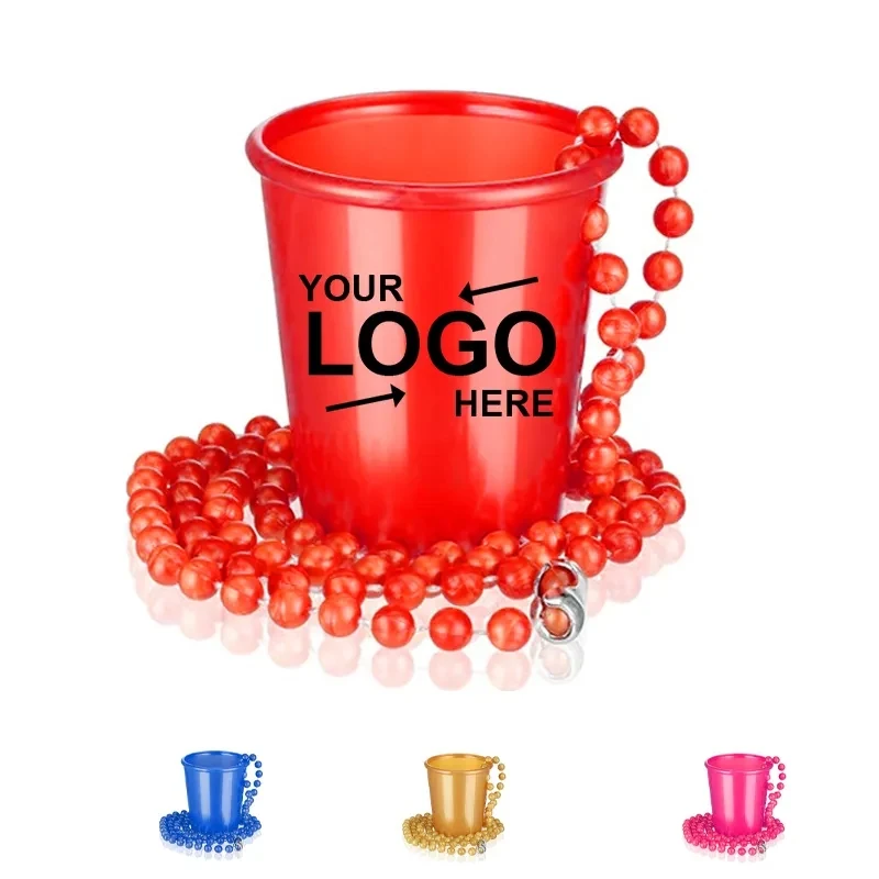 2Oz Pearl Necklace Plastic Shot Glasses 1