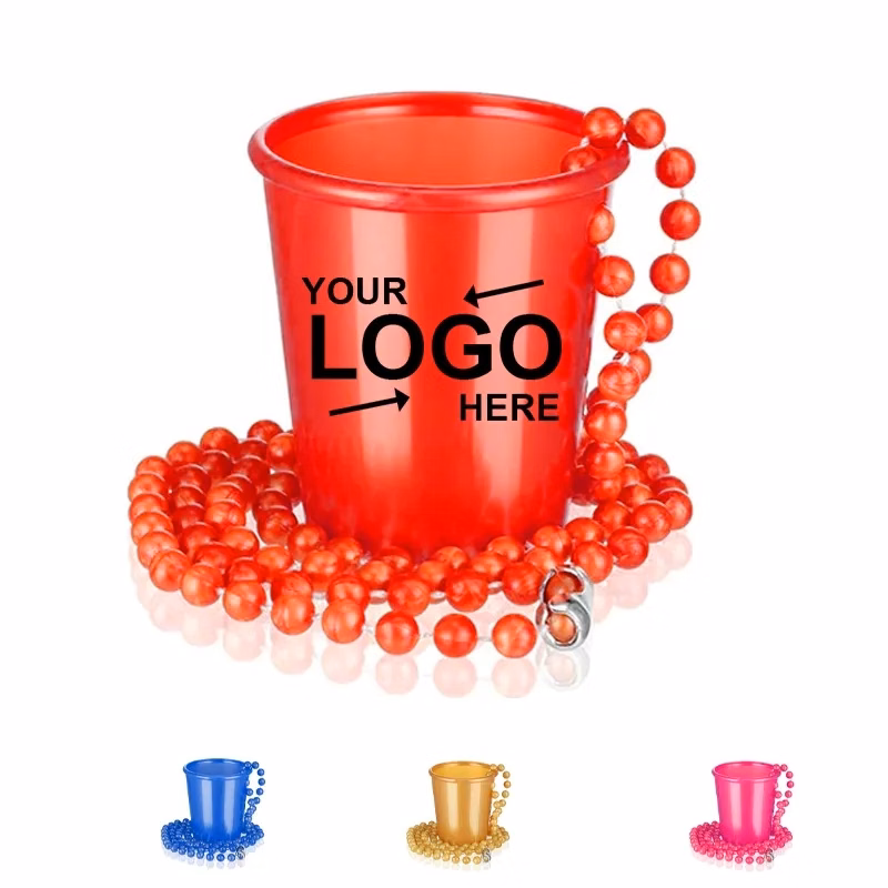 2Oz Pearl Necklace Plastic Shot Glasses