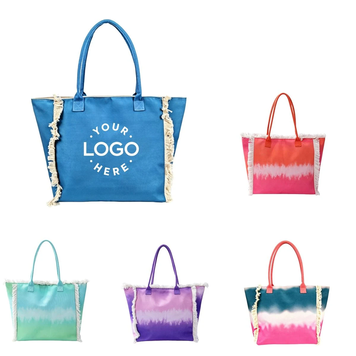 MOQ 10pcs Canvas Shopping Tote Bag With Tassel, custom tote bag with logo imprint 1