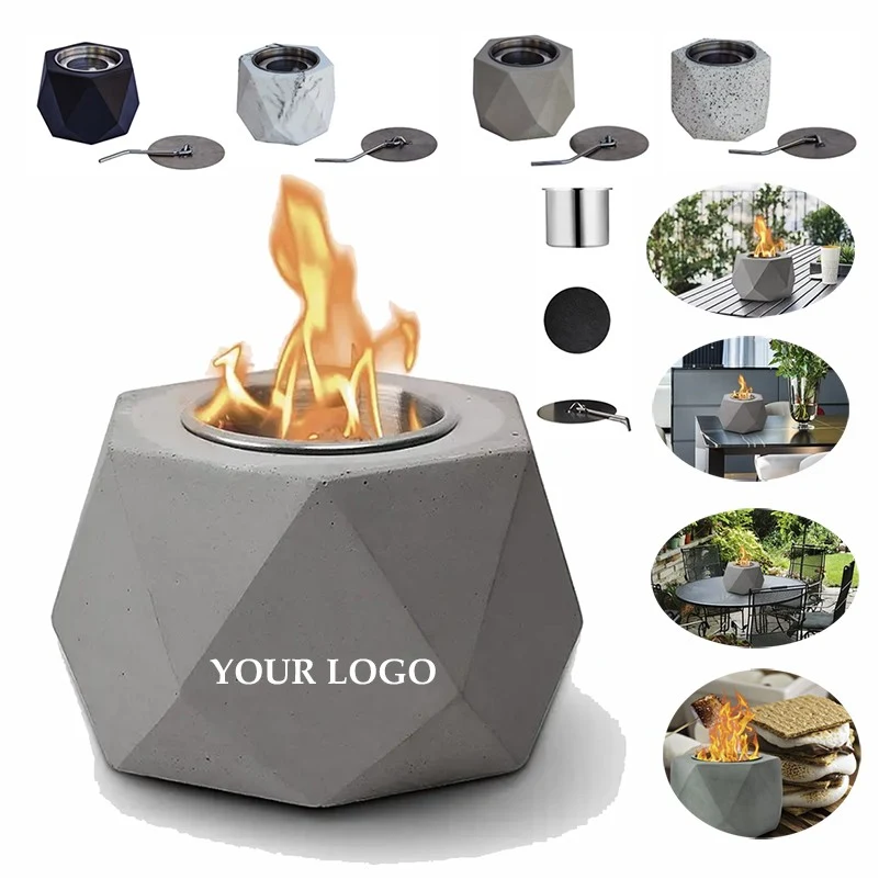 Camping Tabletop Fireplace Fire Pit Bowl 1