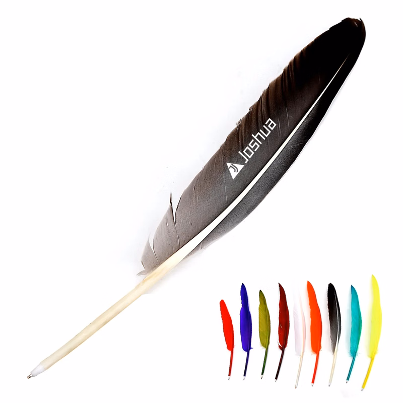Vintage Quill Feather Ballpoint Pen