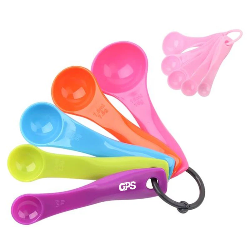 5 Piece Set Colored Measuring Spoons 1