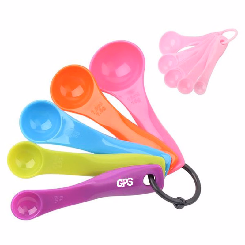 5 Piece Set Colored Measuring Spoons