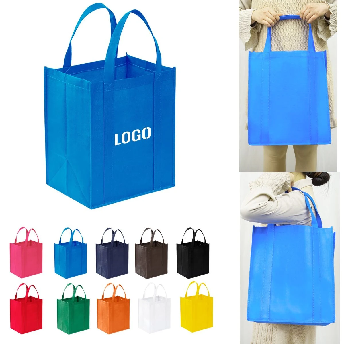 15 Inch Grocery Shopping Bag with Bottom Reinforcement 1