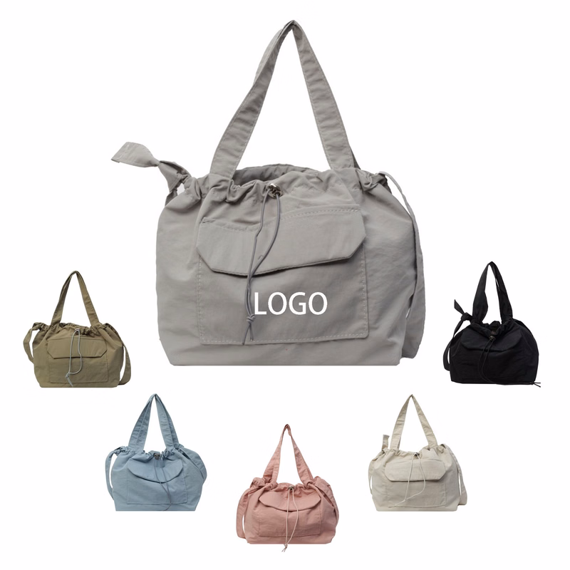 Solid Color Hand Portable Shoulder Bag