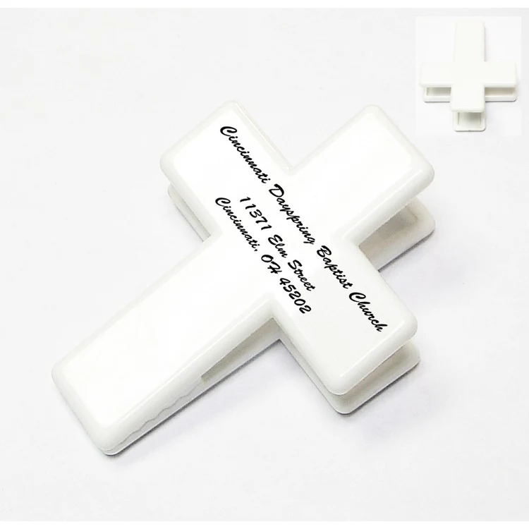 Cross shape magnetic memo clip holder 1