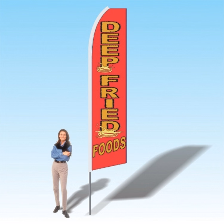 15FT Deep Fried Foods Advertising Banner Flag